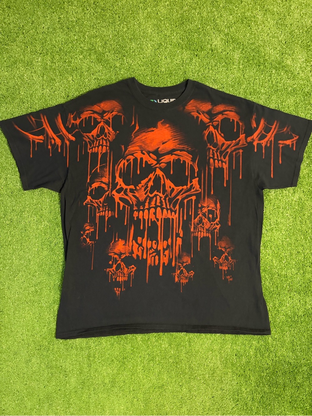 Liquid Blue Acid Rain AOP T-Shirt
